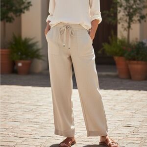 Ralph Lauren Beige Linen Pants